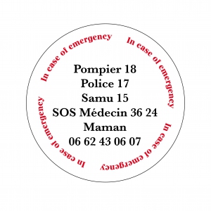 Magnet d'urgence enfants - Numéros Importants – Naïvekid - studio 