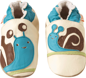 chaussons-cuir-souple-escargots