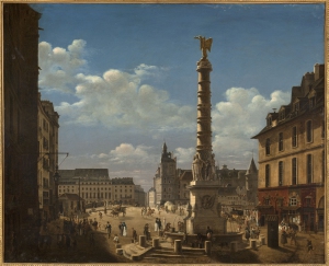 13_-_Etienne_Bouhot_La_fontaine_et_la_place_du_Chtelet_1810.__Stphane_Piera__Muse_Carnavalet__Roger-Viollet