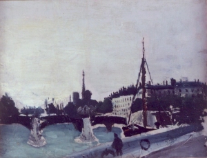 Vue_Ile_Saint_Louis_depuis_le_quai_Henri_IV_Henri_Rousseau_Coll._Musee_dArt_Naif_et_des_Arts_Singuliers_Laval_Cliche_Ville_de_Laval_-_Marine_Dubois