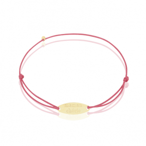 BRACELET_MAMAN_CHERIE_OR_JAUNE_SUR_CORDON_ROUGE_69_EUROS
