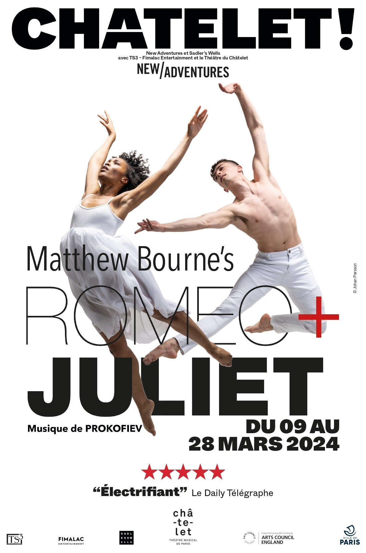 Romeo + JUliet de Matthew Bourne au théâtre du Chatelet