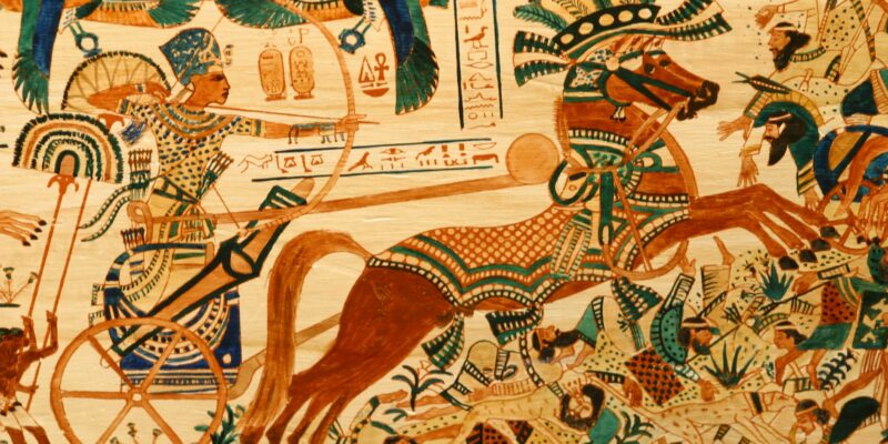 Fresque représentant le pharaon sur son char ©Francis Barria