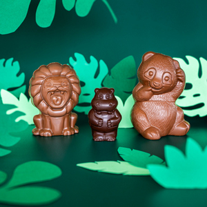 Simon le Lion et Sam l'hippopotame de Réauté chocolat