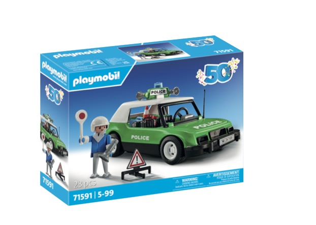 voiture de police collector pour les 50 ans de playmobil