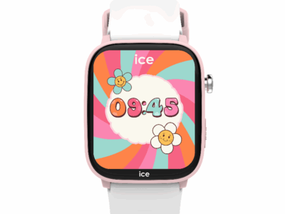 ICE smart junior 3.0 Find My , coloris pink white flower power